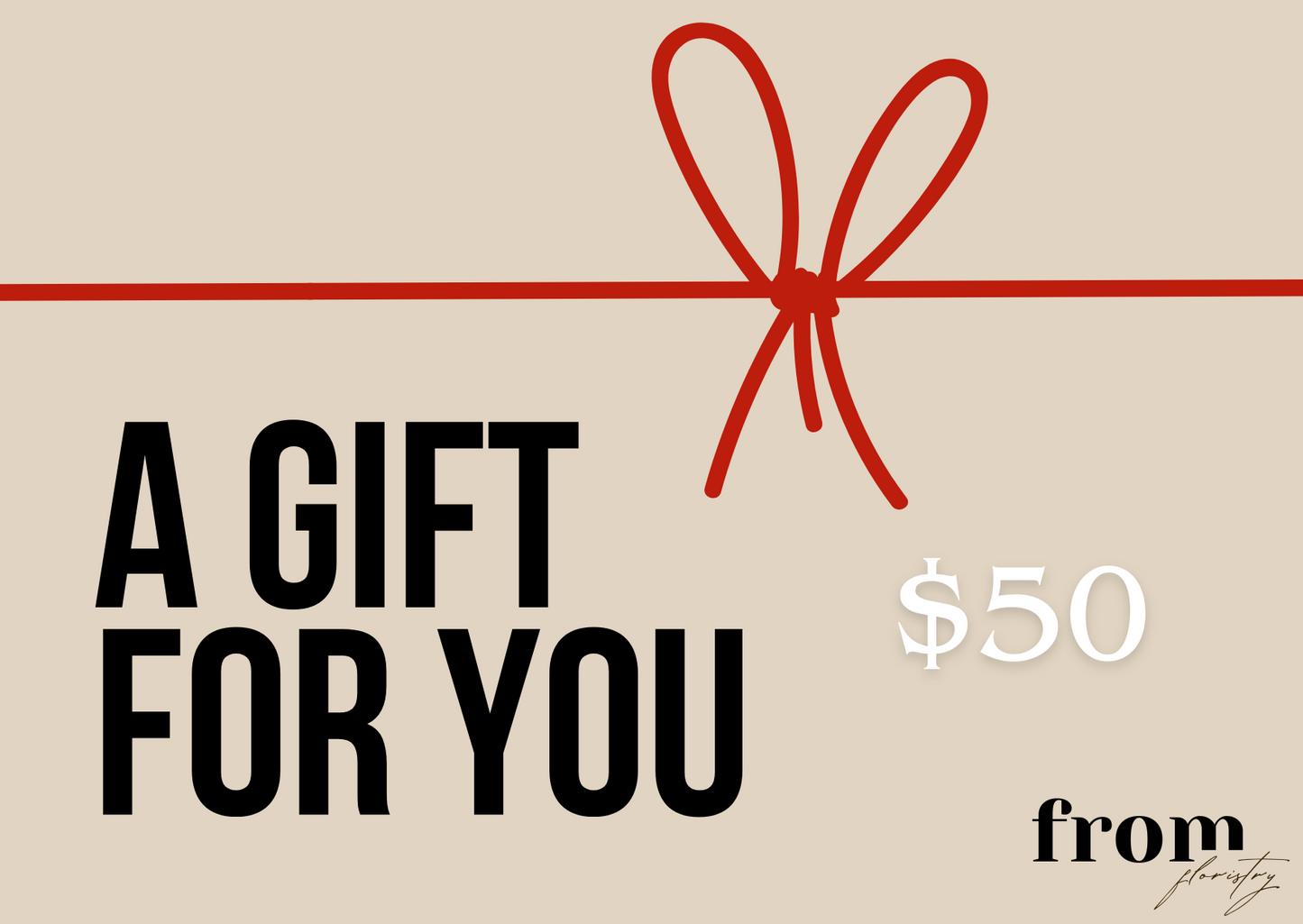From Floristry Gift Card